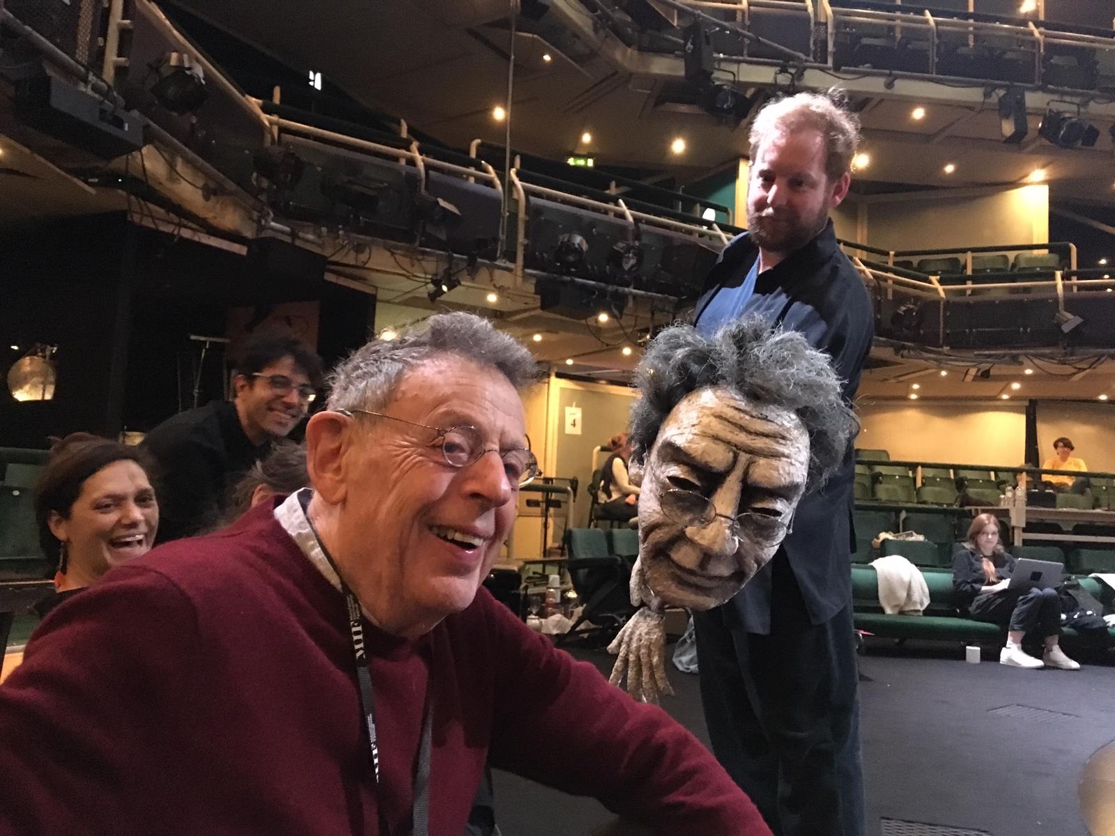 Philip Glass meets his puppet